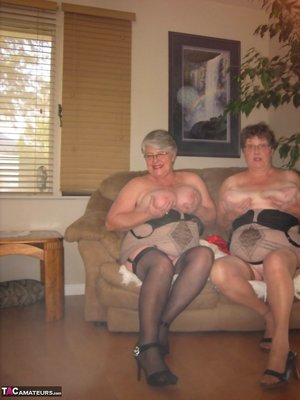 TAC Amateurs picture collection featuring Girdle Goddess in the exciting lesbian interlude